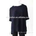 12gg slouchy crew neck short sleeve cashmere sweater for women